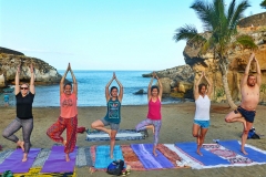 Yoga Class on the beach