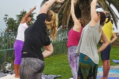 Yoga Class on the garden