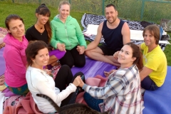 Last evening yoga class